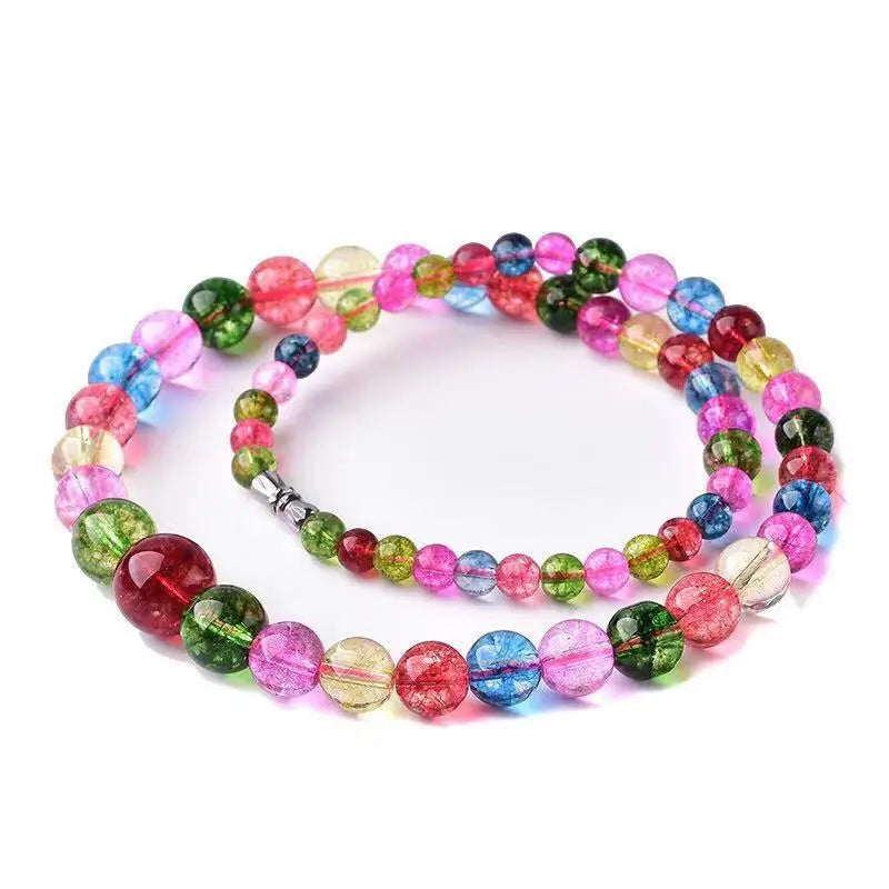 Tourmaline Rainbow Crystal Necklace