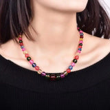 Tourmaline Rainbow Crystal Necklace