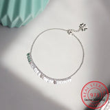 925 Silver Tassel Chain Anklets For Women