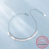 925 Silver Tassel Chain Anklets For Women