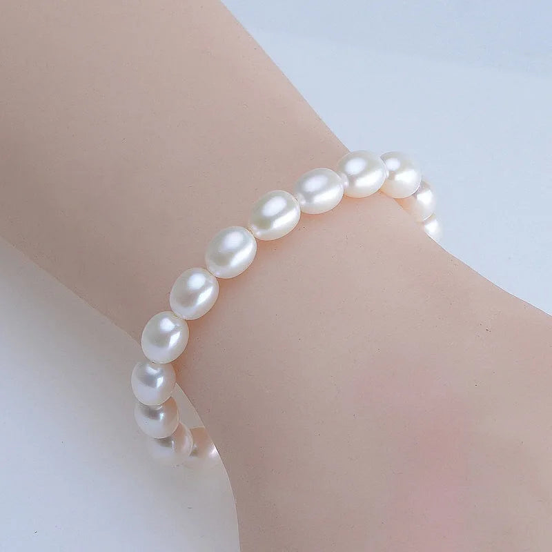 Freshwater Pearl Bracelet 7-8MM Women's Jewelry
