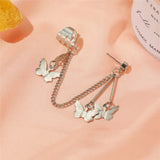 Geometric Butterfly Clip Earring For Teens Women Ear Cuffs Jewelry