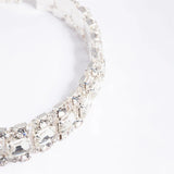 Geometric Crystal Choker Necklaces Water Drop Clavicle Chain Statements Jewelry