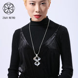 Geometric Pendant Necklace Chain for Women