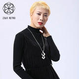 Geometric Pendant Necklace Chain for Women