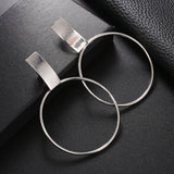 Geometric Round Clip Earrings for Women Party Minimalist Jewelry