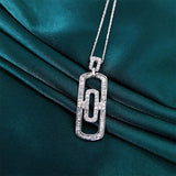 Geometry Wedding Pendant Necklace Hollow Jewelry For Women