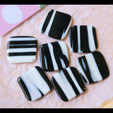 Square Resin Jewelry Charms 25*25mm 30pcs
