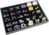 Velvet Stackable Jewelry Organizer Tray Display Case