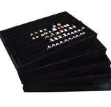 Velvet Stackable Jewelry Organizer Tray Display Case
