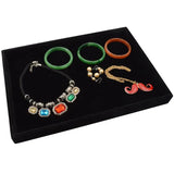 Velvet Stackable Jewelry Organizer Tray Display Case