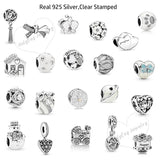 925 Sterling Silver Charms Bangles for Women Bracelets Charmsy Beads