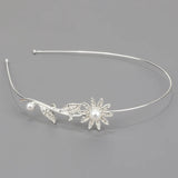 Crystal Rhinestone Hair Ornament Tiaras Pearl Princess Headband Crowns