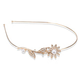 Crystal Rhinestone Hair Ornament Tiaras Pearl Princess Headband Crowns