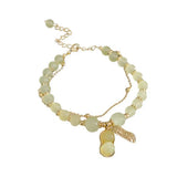 Girls Bracelet Double-layers Peanut Pendant Bangle