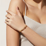 Stainless Steel Bangle Wristband Wedding Girls Gift For Women