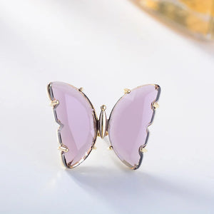 Crystal Anti-glare Brooch Small Collar Pin Medium Size