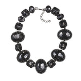 Glass Crystal Gem Statement Choker Necklace Indian Large Collar Bib Necklace