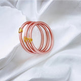 Glitter Copper Bracelet for Women Soft Silicone Bangle