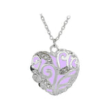 Heart Pendant Glow In The Dark Necklace for Women