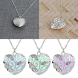 Heart Pendant Glow In The Dark Necklace for Women