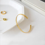 925 Silver Open Bangles Cuff Bracelet for Women Gift