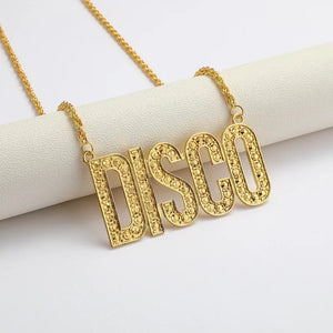 Europe America Alloy DISCO Necklaces Woman Man