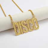 Europe America Alloy DISCO Necklaces Woman Man