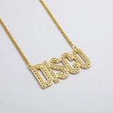 Europe America Alloy DISCO Necklaces Woman Man