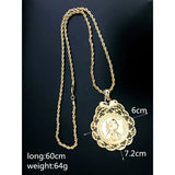 Head Pendant Jewelry Chain Metal Belt Arab Pendant Necklaces Chains