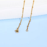 Heart Pendant Necklace Lucky Zircon Love Stainless Steel