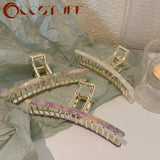 Geometric Metal Hair Clips Hair Claw Headband Hairpin