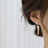 Zirconia Dangle Drop Earrings Crystal Wedding Jewelry