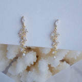Zirconia Dangle Drop Earrings Crystal Wedding Jewelry