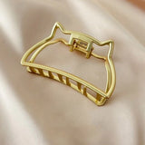 Geometric Metal Hair Crab Cross Hair Clips for Girls Women