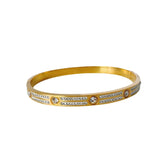 Stainless Steel Bangles For Women CZ Bracelets