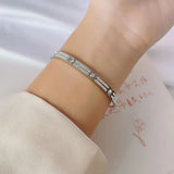 Stainless Steel Bangles For Women CZ Bracelets