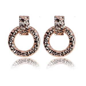 Large Round Ear Clip Punk Rock Jewelry Geometric Clip Earrings