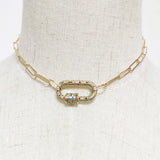 Punk Chain Women Carabiner Pendant Collar Creative Jewelry Gift