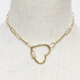 Punk Chain Women Carabiner Pendant Collar Creative Jewelry Gift