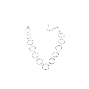 Punk Circle Thick Chain Choker Necklace for Women Men