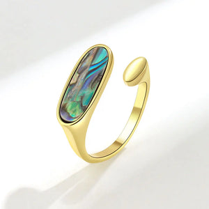 Women's Colorful Stone Retro Irregular Anillos Party Rings
