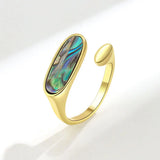 Women's Colorful Stone Retro Irregular Anillos Party Rings
