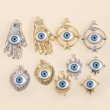 Silver Eye Charms Pendants for DIY Jewelry