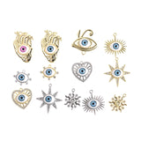 Silver Eye Charms Pendants for DIY Jewelry
