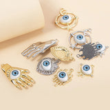 Silver Eye Charms Pendants for DIY Jewelry