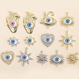 Silver Eye Charms Pendants for DIY Jewelry