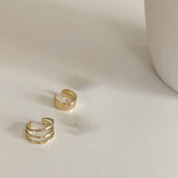 Pearl CZ Cross Clip Earrings No Piercing for Women Girls