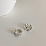 Pearl CZ Cross Clip Earrings No Piercing for Women Girls
