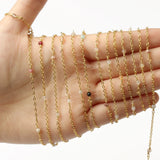 Stainless Steel Chain Crystal Amazonite Necklace Bracelets Anklets